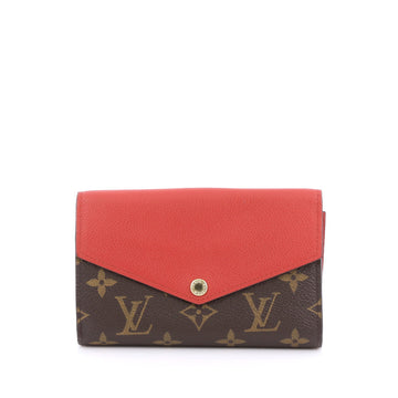 Louis Vuitton Pallas Compact Wallet Monogram Canvas and Calf Leather Brown