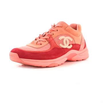 Chanel Women's CC Low-Top Sneakers Suede