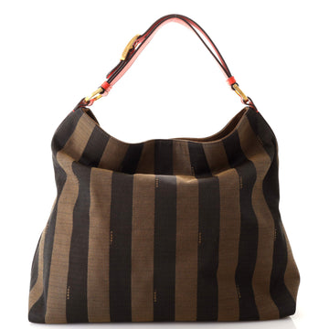 Fendi Hobo Pequin Canvas Large
