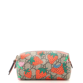 Gucci Cosmetic Case Printed GG Coated Canvas Small