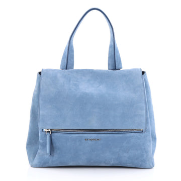 Givenchy Pandora Pure Satchel Nubuck Medium Blue 1844508