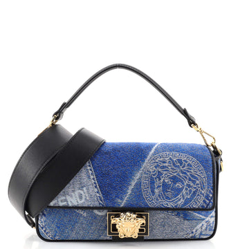 Versace x Fendi Fendace Baguette NM Bag Patchwork Denim Medium