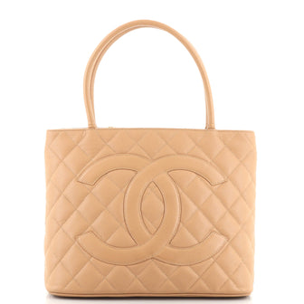 Chanel Medallion Tote Quilted Caviar