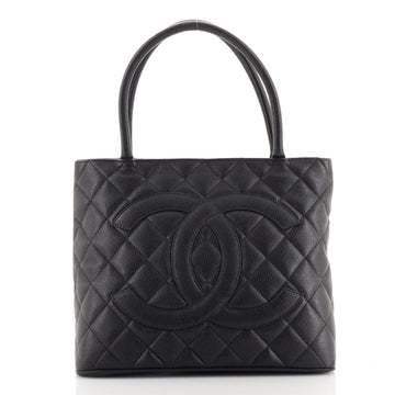 Chanel Medallion Tote Quilted Caviar