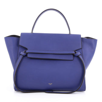 Celine Belt Bag Grainy Leather Micro Blue 1845001