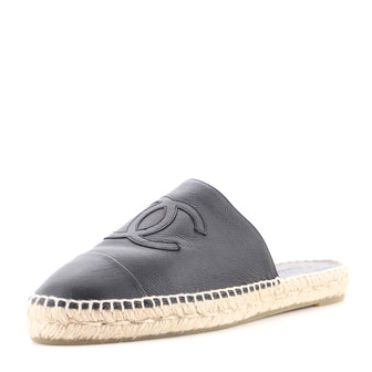 Chanel Women's CC Mule Espadrilles Leather