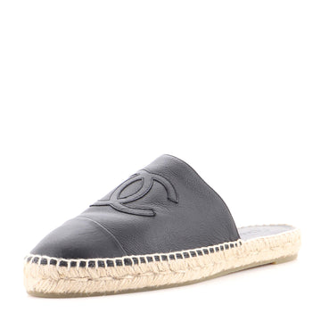 Chanel Women's CC Mule Espadrilles Leather