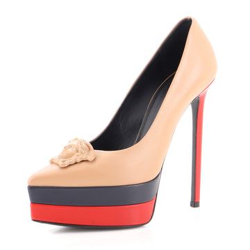 Versace Women's Medusa Platform Pumps Leather