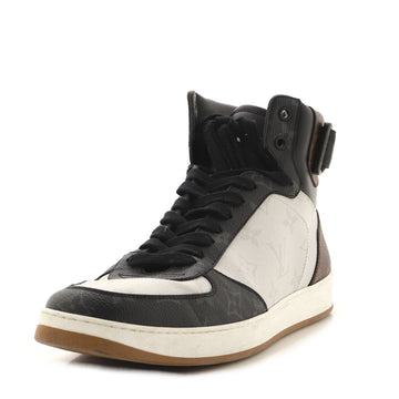 Louis Vuitton Men's Rivoli Sneaker Boots Monogram Canvas with Leather