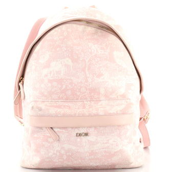 Christian Dior Kid's Toile de Jouy Backpack Printed Canvas Small
