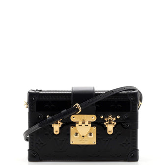 Louis Vuitton Petite Malle Handbag Monogram Vernis
