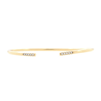 Tiffany & Co. Metro Wire Bracelet 18K Yellow Gold with Diamonds