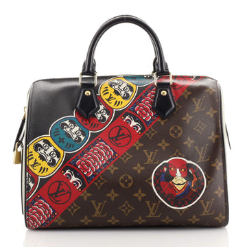 Louis Vuitton Speedy Handbag Limited Edition Kabuki Monogram Canvas 30