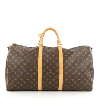 Louis Vuitton Keepall Bandouliere Bag Monogram Canvas 55 Brown 1846501