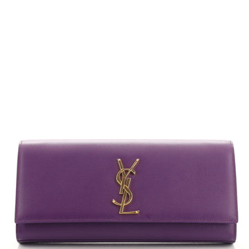 Saint Laurent Classic Monogram Clutch Leather Long