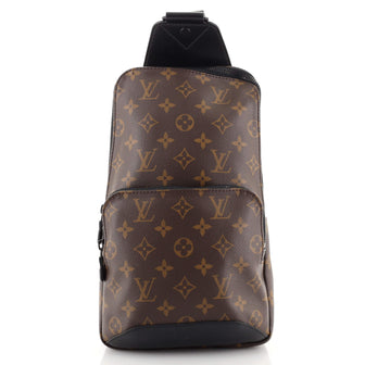 Louis Vuitton Avenue Sling Bag Macassar Monogram Canvas