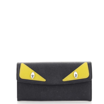 Fendi Monster Continental Wallet Leather