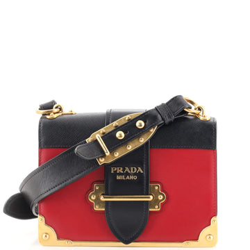 Prada Cahier Crossbody Bag City Calf and Saffiano Small
