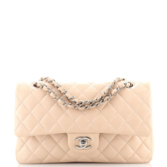 Chanel Classic Double Flap Bag Quilted Caviar Medium