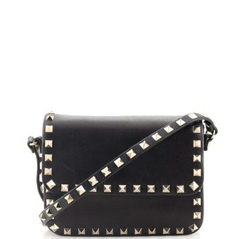Valentino Garavani Rockstud Flap Crossbody Bag Leather Small