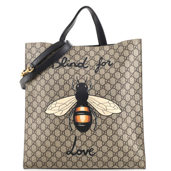 Gucci Convertible Soft Open Tote Printed GG Coated Canvas Tall