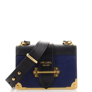 Prada Cahier Crossbody Bag City Calf and Saffiano Small