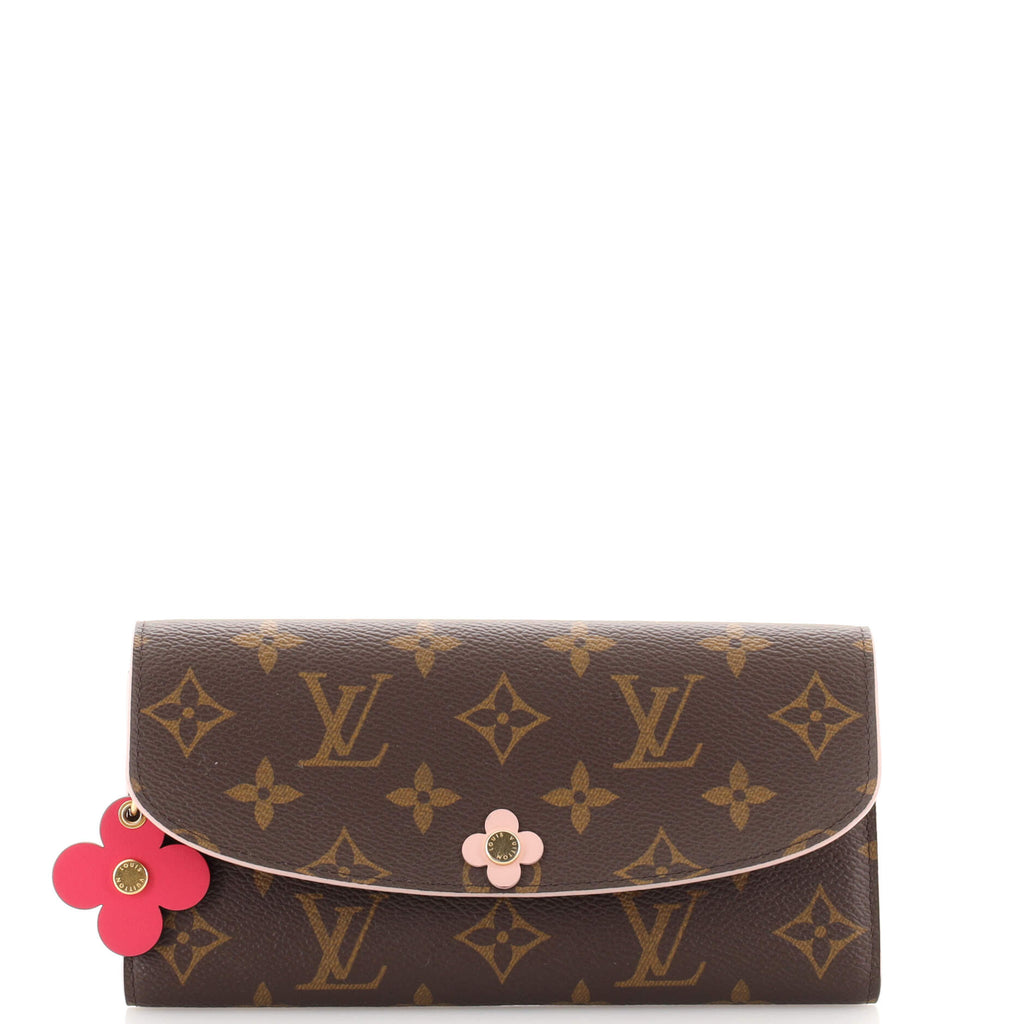Louis Vuitton Emilie Wallet Limited Edition Blooming Flowers Monogram  Canvas Brown 1847581