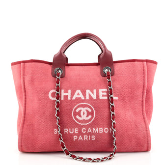 Chanel Deauville Tote Canvas Medium
