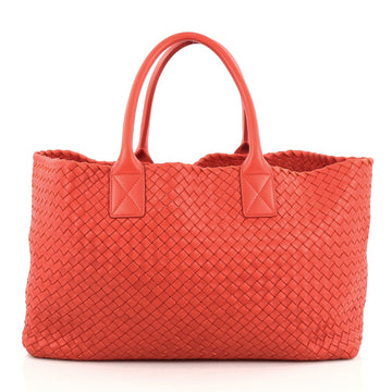 Bottega Veneta Cabat Tote Intrecciato Nappa Medium Red 1848202