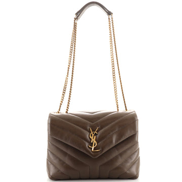 Saint Laurent LouLou Shoulder Bag Matelasse Chevron Leather Small