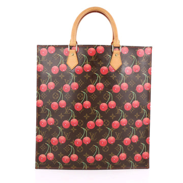 Louis Vuitton Sac Plat Handbag Limited Edition Cerises GM Brown 1848601