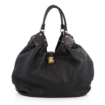 Louis Vuitton XL Hobo Mahina Leather Black
