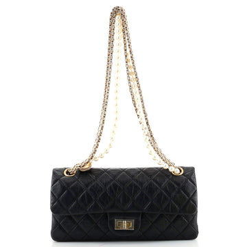 Chanel Pearl Strap Reissue 2.55 Flap Bag Quilted Aged Calfskin 225