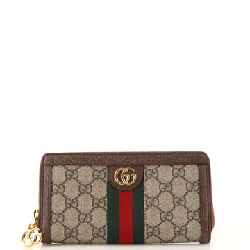 Gucci Ophidia Zip Around Wallet GG Coated Canvas