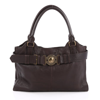 Burberry Lambeth Tote Leather Medium Brown 1849901