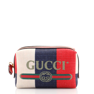 Gucci Linea Merida Cosmetic Pouch Printed Canvas Mini