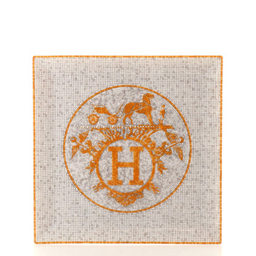 Hermes Mosaique au 24 Square Plate No.5 Printed Porcelain