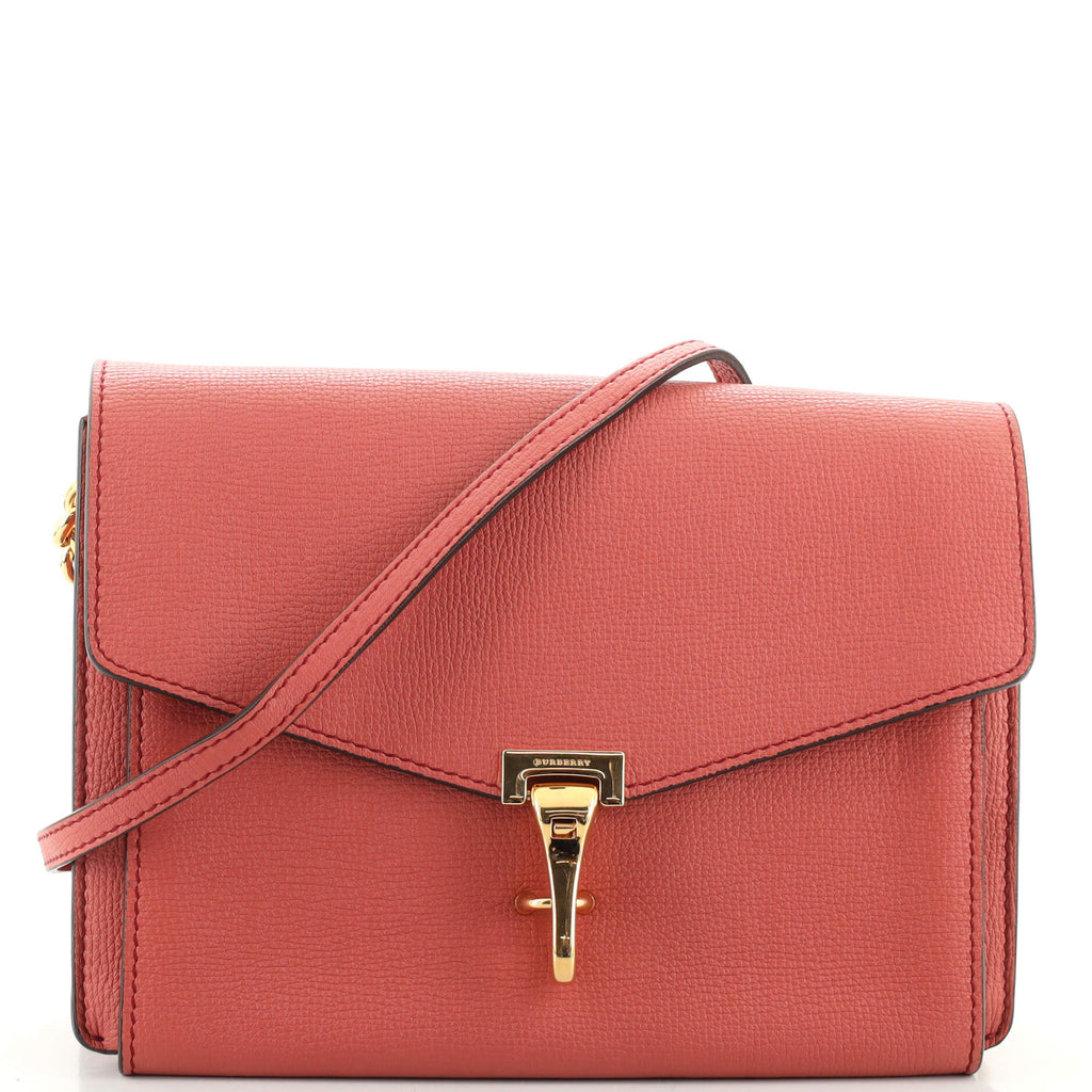 Macken leather crossbody bag Burberry Pink in Leather - 30356486