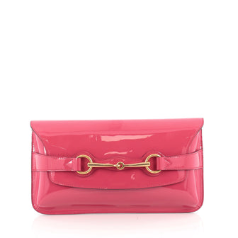 Gucci Bright Bit Clutch Patent Pink 1851602