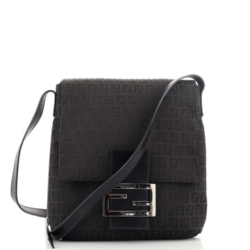 Fendi Vintage Flap Crossbody Bag Zucchino Canvas Medium