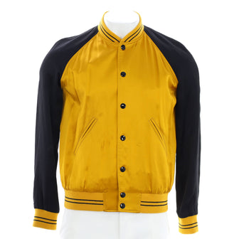 Celine Logo Bomber Jacket Viscose