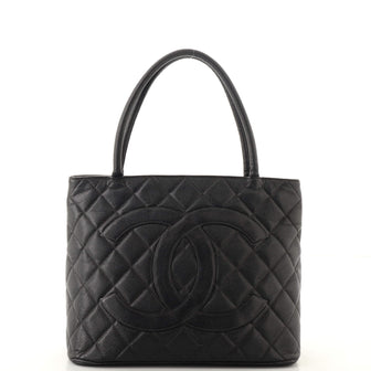 Chanel Medallion Tote Quilted Caviar