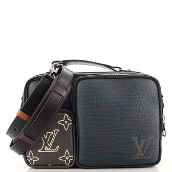 Louis Vuitton Messenger Multipocket Patchwork Monogram Eclipse Canvas and Printed Leather