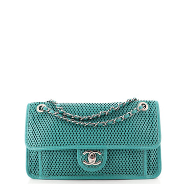 Chanel Up In The Air Flap Bag Perforated Leather Medium