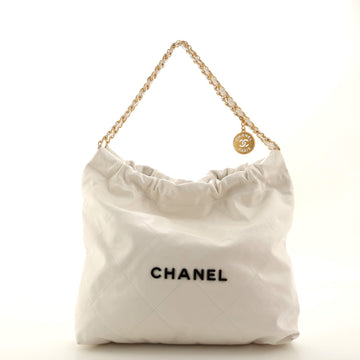 Chanel 22 Chain Hobo Quilted Calfskin Medium