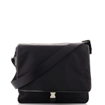 Prada Buckle Messenger Bag Tessuto Medium