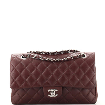 Chanel Vintage Classic Double Flap Bag Quilted Caviar Medium