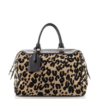 Louis Vuitton Speedy Handbag Limited Edition Stephen Sprouse Leopard Chenille
