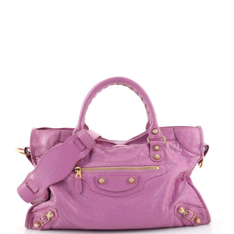 Balenciaga City Giant Studs Bag Leather Medium