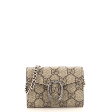 Gucci Dionysus Chain Coin Purse GG Coated Canvas